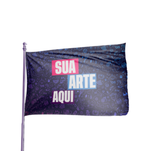 Bandeira Personalizada 1M x 1.5M -  DUPLA FACE